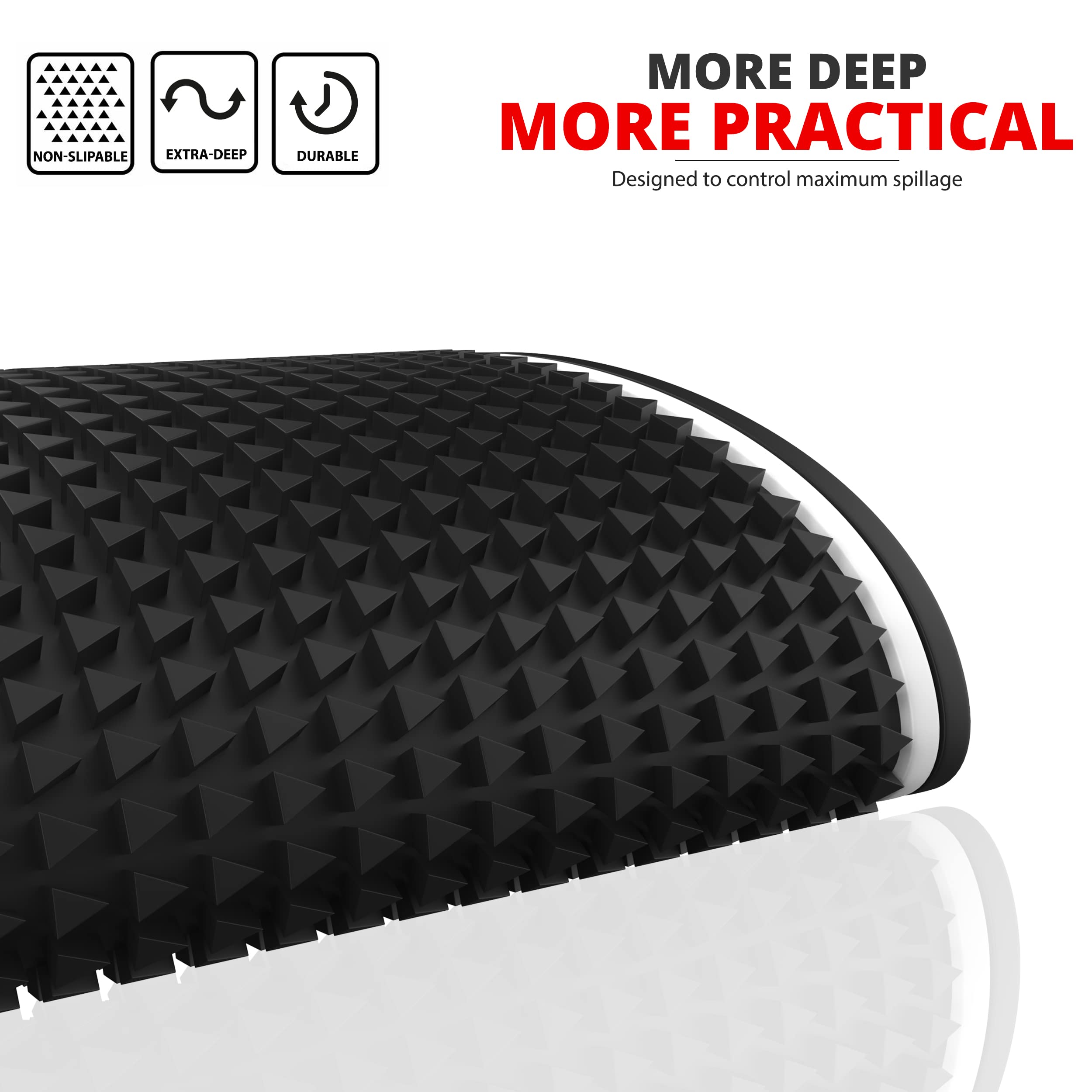 SupremeEight Premium Rubber Bar Mats Set of 2 - 18