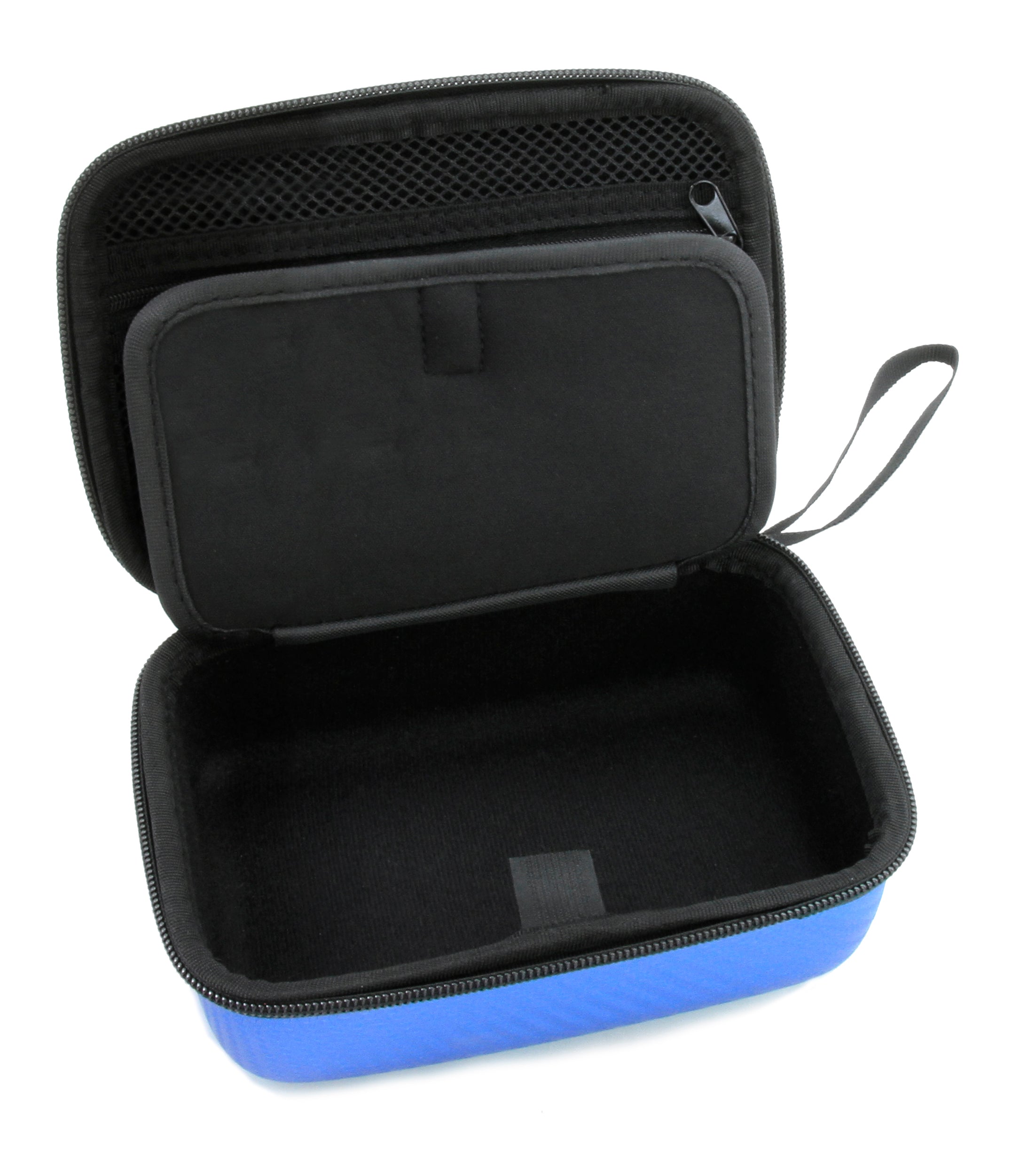 CASEMATIX 7 Hard Shell EVA Travel Case with Wrist Strap & Padded Divider - Protective Storage for Camera, Drone, GoPro Accessories up to 6.5 x 4 x 2 Inches - Perfect for Travel, Hiking & Outdoor Adventures