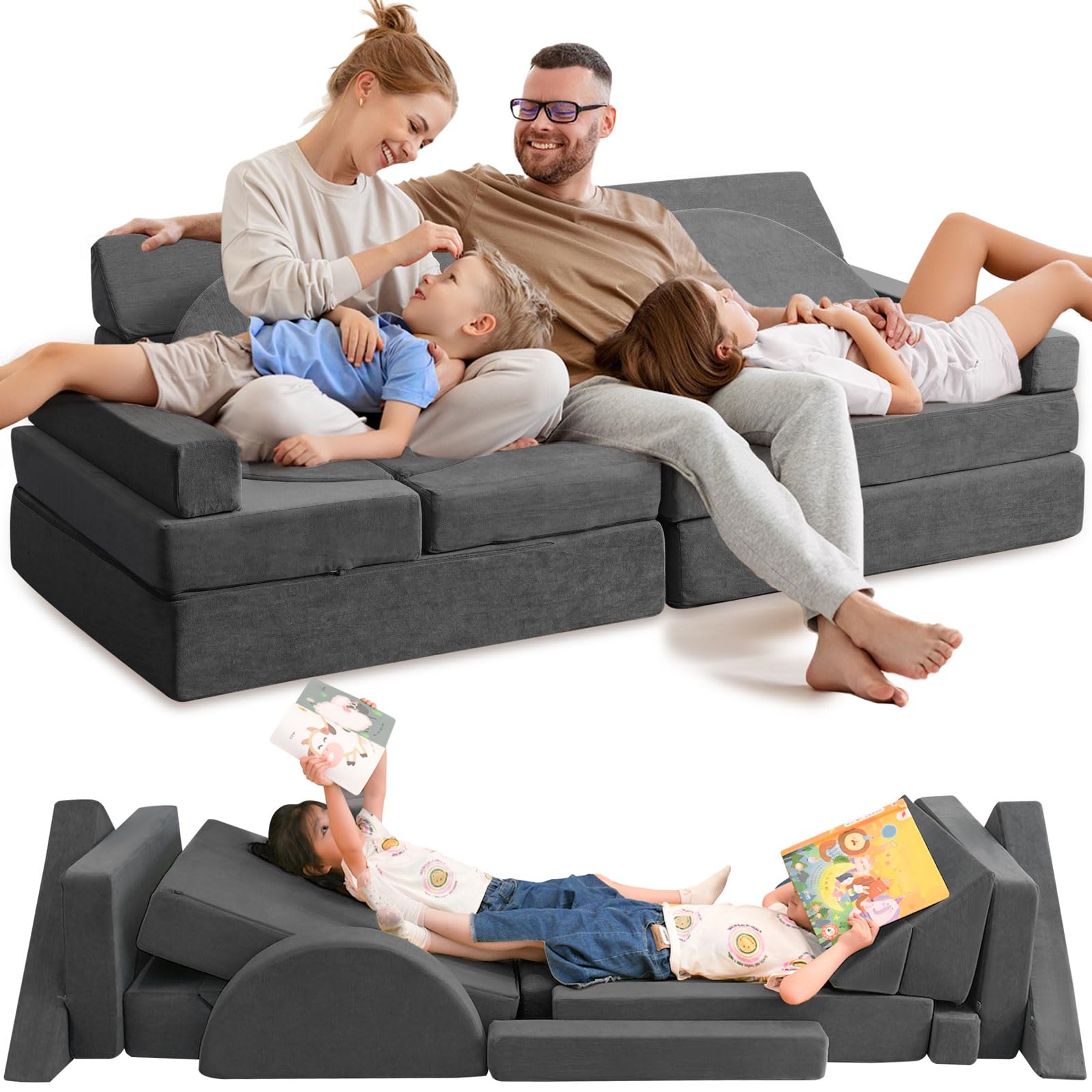 16PCS Modular Kids Play Couch - 63