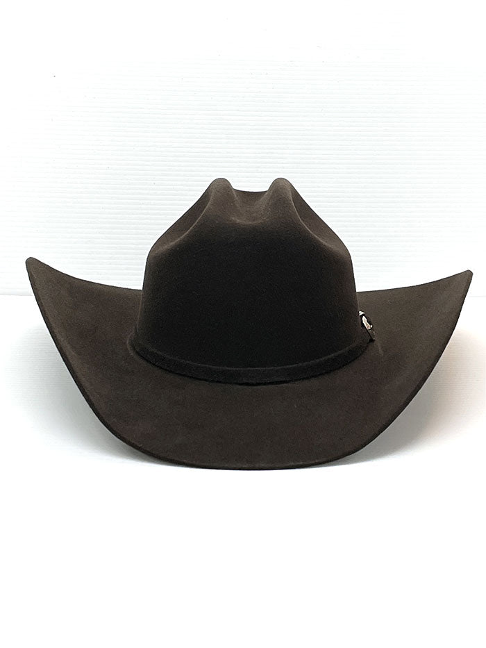 Justin JF0657DYLA Bent Rail Dylan 6X Fur Felt Cowboy Hat in Chocolate Brown - Perfect for Western Rodeo, Country Music Festivals & Outdoor Adventures