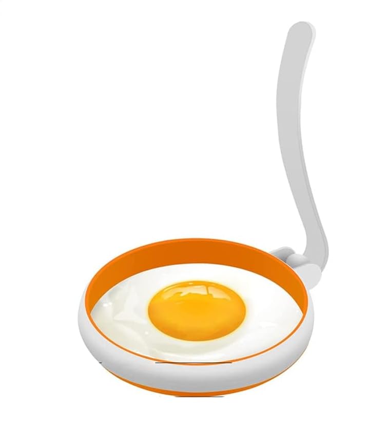 Nonstick Round Egg Maker Ring - Perfect for Frying, English Muffins & Breakfast Sandwiches | Pancake & Burger Shaper for Griddle & Pan Cooking | Ideal for Home Kitchen & Camping Breakfast Prep
