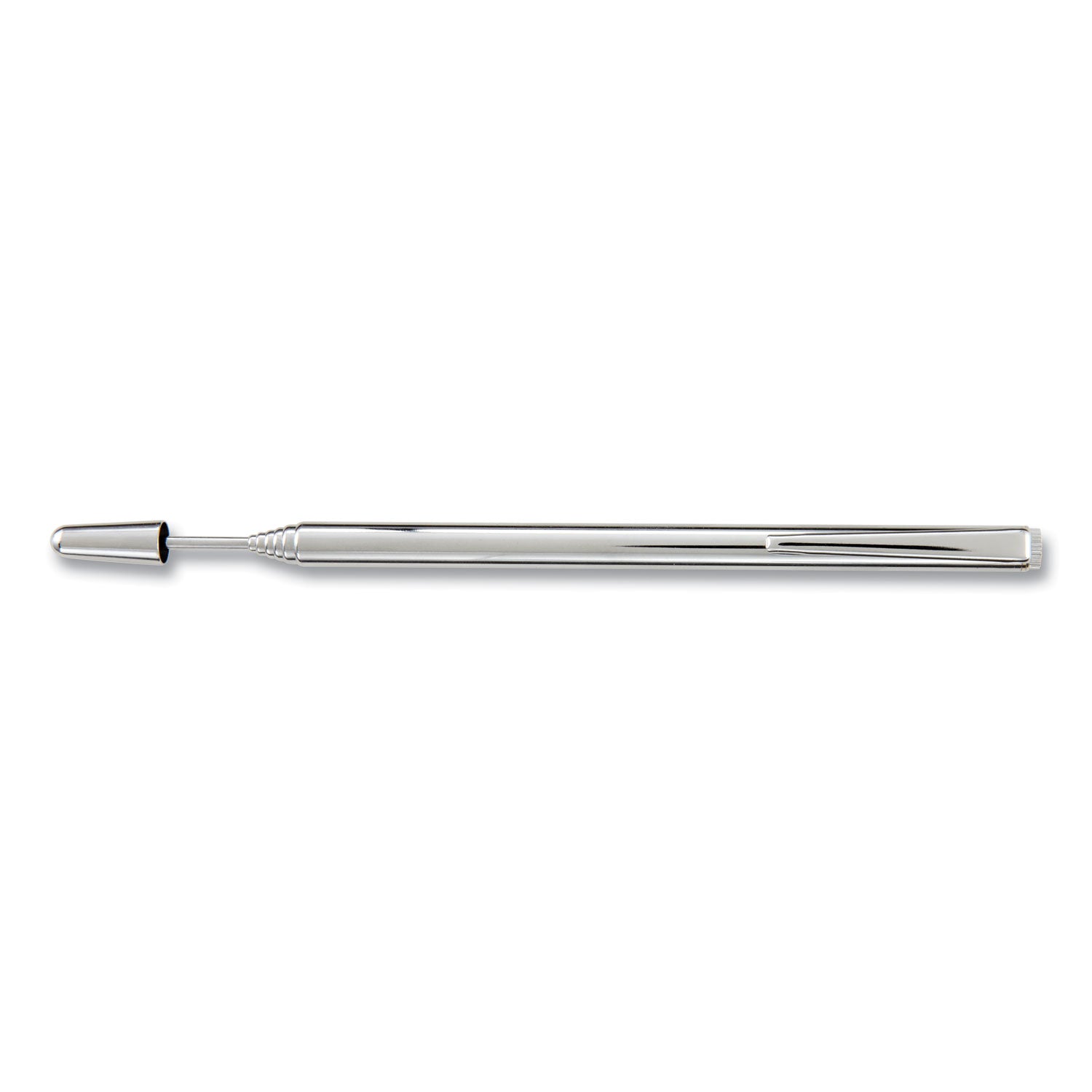 Apollo® Slimline Pocket Pointer Pen with Clip - Extends to 24.5 Inches, Silver Laser Pointer for Presentations, Teachers & Business Meetings | Compact & Portable Design for Professionals