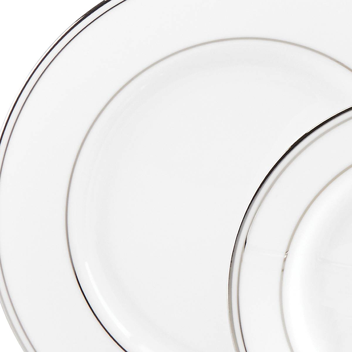 Federal Platinum 5-Piece Dinnerware Set - Elegant Tableware for Fine Dining, Dinner Parties & Special Occasions