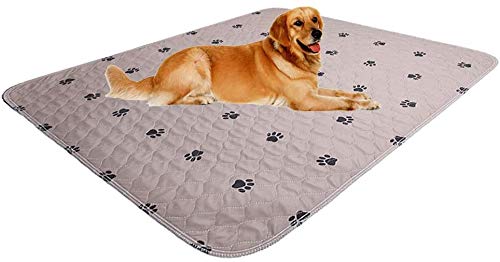 **Washable & Reusable Dog Pee Pads with Puppy Grooming Gloves - Super Absorbent Waterproof Pet Training Pads for Large Dogs, Puppy Pads, Whelping Pads & Dog Bed Mat - Perfect for House Training, Crate Lining & Travel Use**