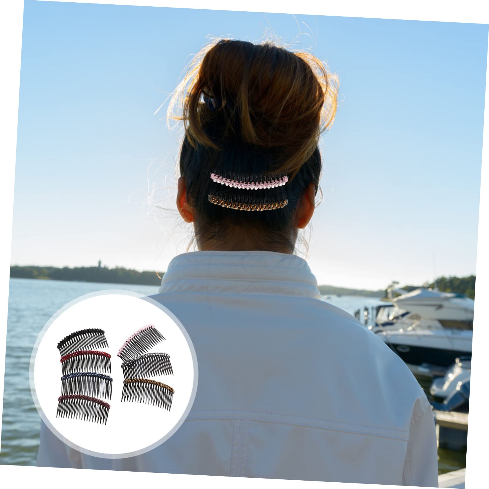 Minkissy Rhinestone Hair Comb for Women - Sparkling Hair Teeth Comb & Hair Pin for Parties, Weddings, and Special Occasions | Elegant Hair Accessories for Dances and Formal Events
