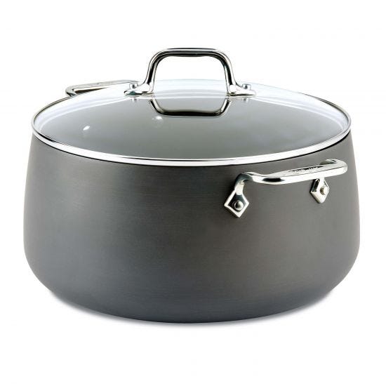 Ha1 8qt Stock Pot - Heavy Duty Stainless Steel Cooking Pot with Lid - Perfect for Soups, Stews, Pasta & Large Family Meals