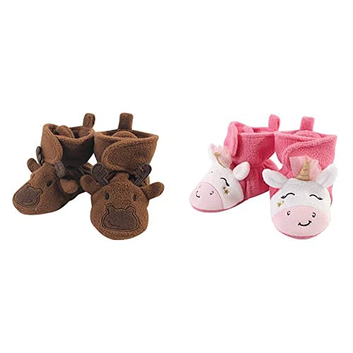Cozy Fleece Booties for Baby Girls 18-24M - Winter Warm Booties for Toddlers