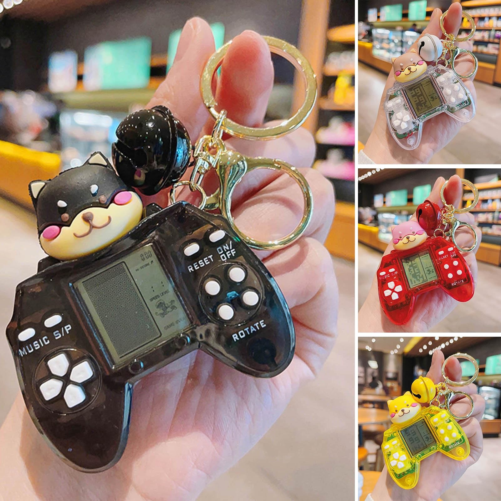 Retro Playable Mini Game Keychain - Classic Video Game Console Keychain for Gifts, Party Favors, Easter Treat Bags & Gift Baskets - Perfect for Gamers, Collectors & Nostalgic Decor
