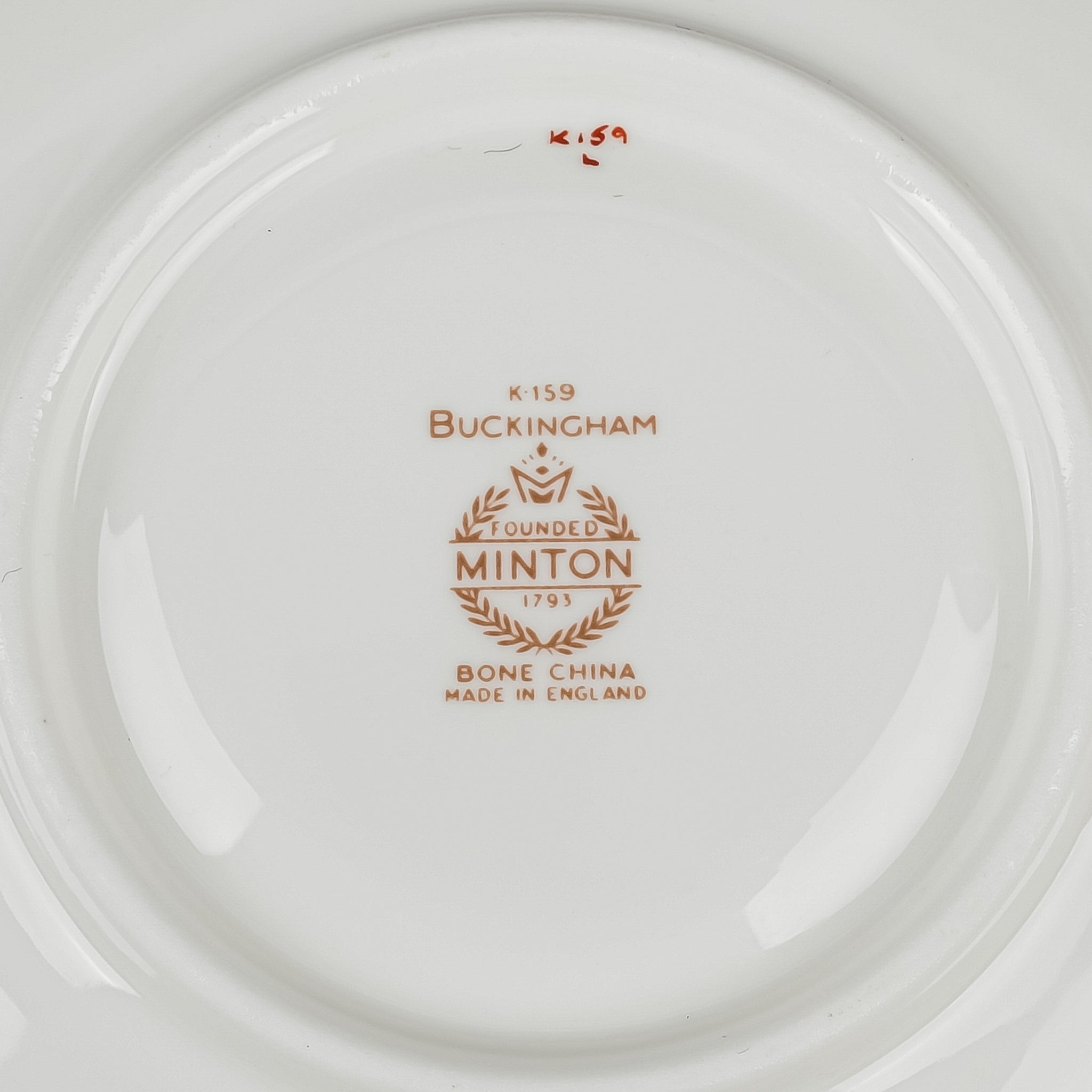 MINTON Buckingham K159 4-Piece Cream Soup Bowl & Saucer Set - Elegant Porcelain Dinnerware for Soup, Dessert & Tea - Perfect for Fine Dining, Entertaining & Gift Giving