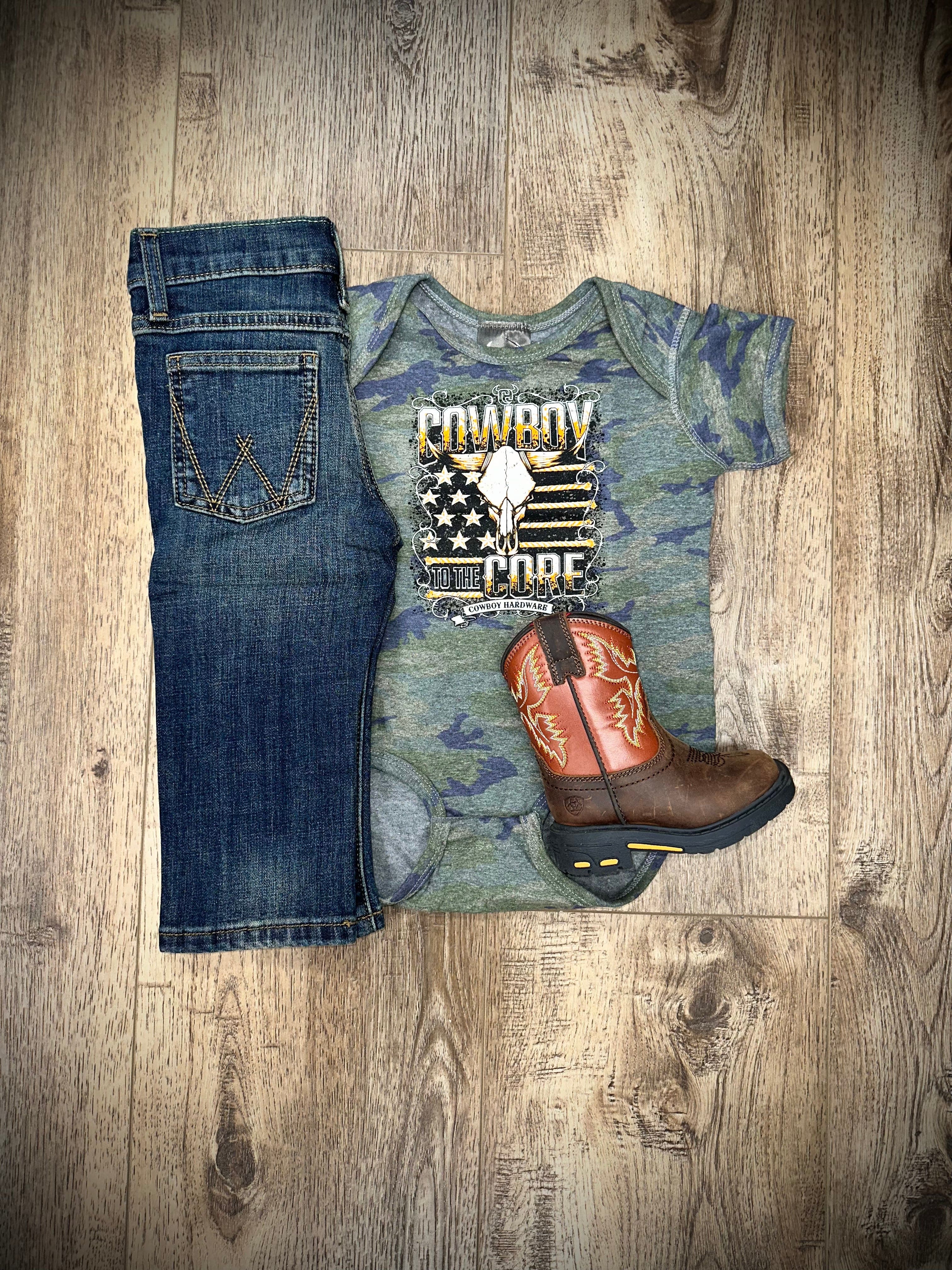 Cute Infant Cowboy Romper - Soft & Comfortable Short Sleeve Baby Outfit for Boys & Girls - Perfect for Western Theme Parties, Photoshoots & Everyday Wear