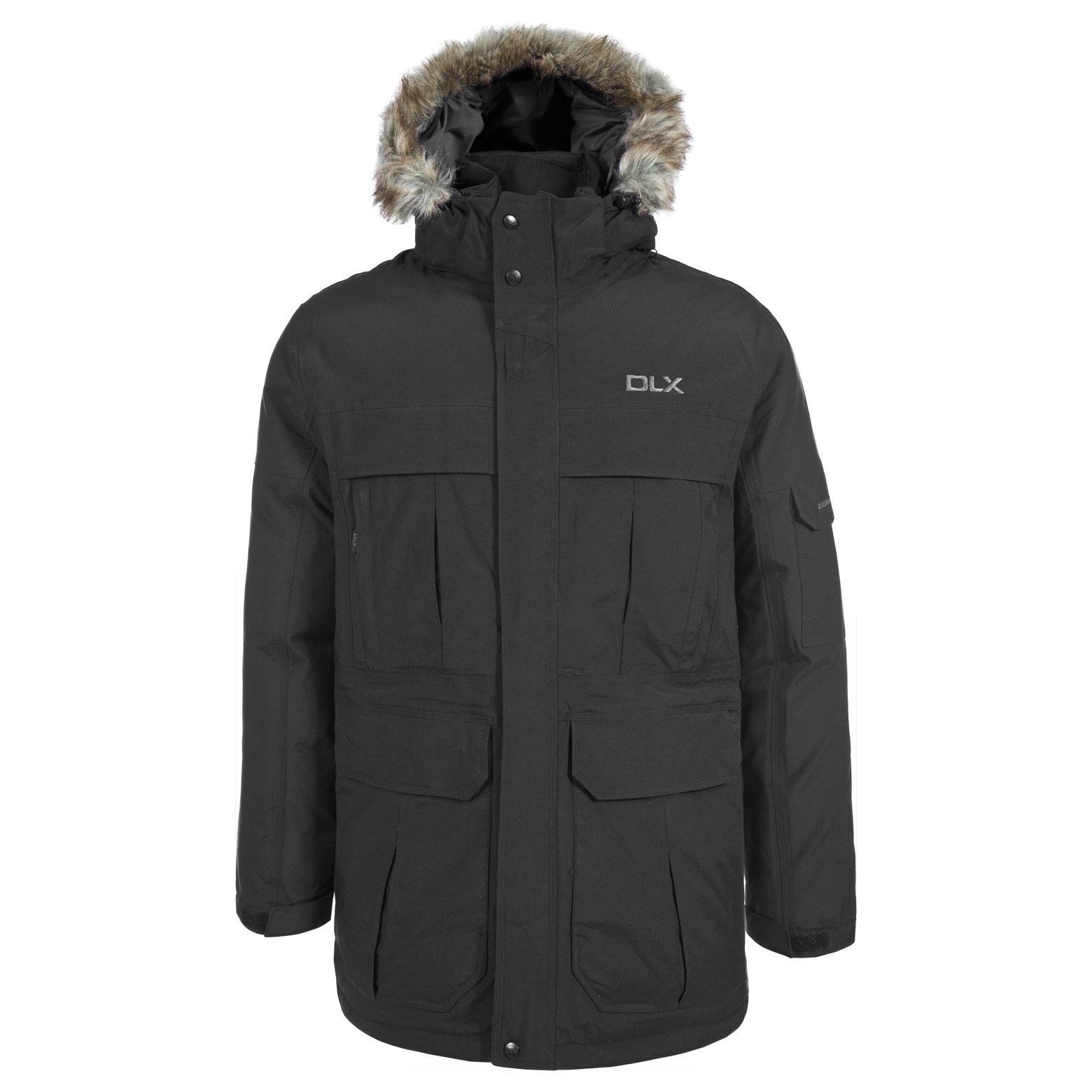 Trespass Men's Highland DLX Parka - Waterproof Winter Coat with Hood, Warm Insulated Jacket for Cold Weather - Ideal for Hiking, Skiing & Outdoor Adventures
