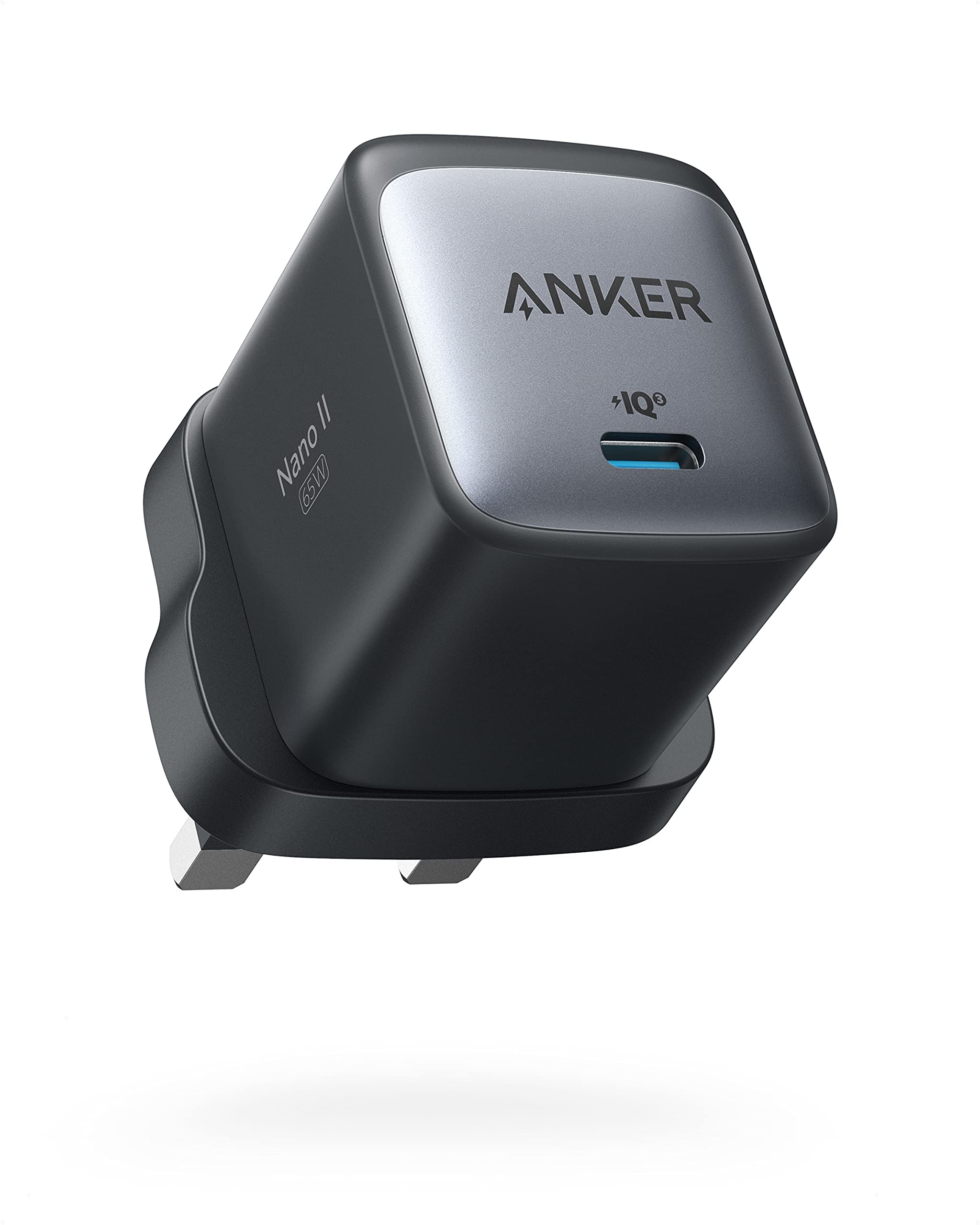 Anker Nano II 65W GaN II PPS Fast USB C Charger - Compact PD Charger for MacBook Pro/Air, iPhone 13/Pro/Mini, iPad Pro, Galaxy S20/S10, Dell XPS 13 - Perfect for Travel, Home & Office Charging