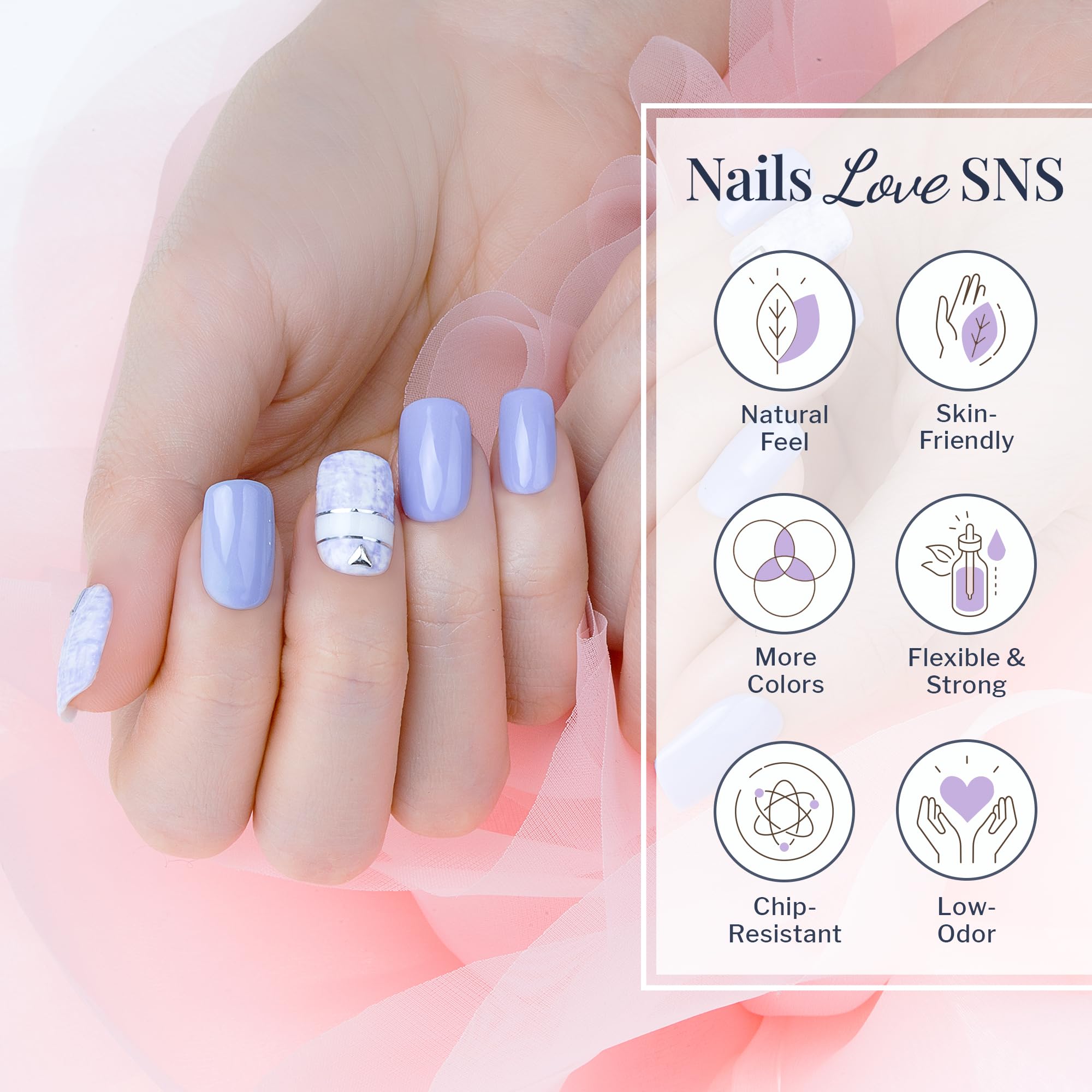 SNS Nail Dip Powder - Gelous Dipping Powder in Puddin' (Purple/Magenta Shimmer) - Long-Lasting 14-Day Nail Color - Low Odor, No UV Lamp Needed - 1 oz - Perfect for Salon, Home Manicures & Special Occasions