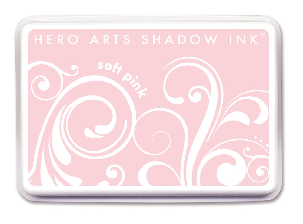 Hero Arts Rubber Stamps Shadow Ink - Soft Pink Watercolor Dye Ink Pad for Card Making, Scrapbooking & DIY Crafts - Perfect for Stamping, Embossing & Mixed Media Projects