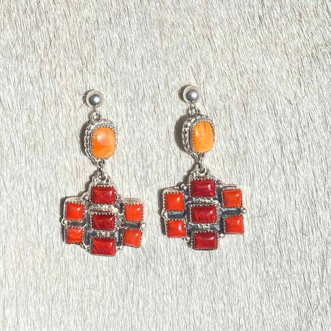 Multi Stone Earrings for Women - Elegant Handmade Dangle Earrings with Gemstones | Perfect for Weddings, Parties & Everyday Wear