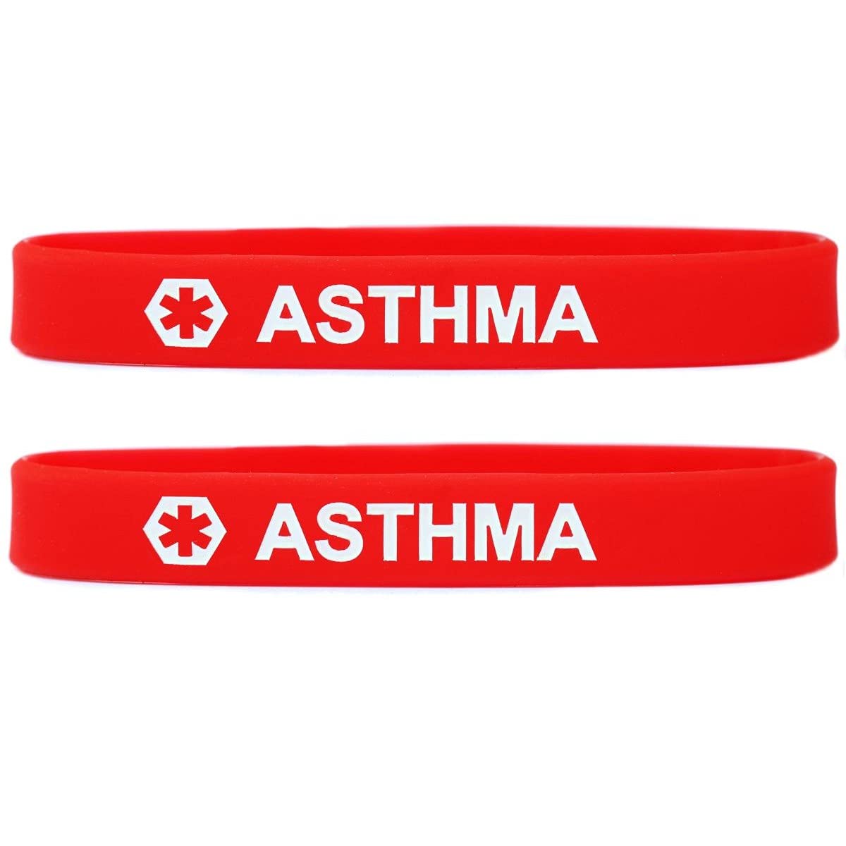 2 Pack Medical Alert Wristband Bracelets - 12 Style Options for Emergency ID & Health Conditions (Ideal for Allergies, Diabetes, Seniors & Outdoor Activities)