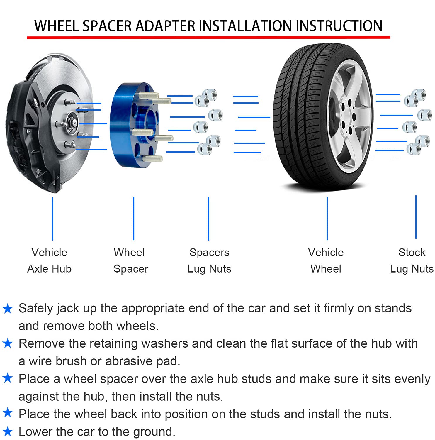 8x180 Forged Wheel Spacers 2-Piece Set (2
