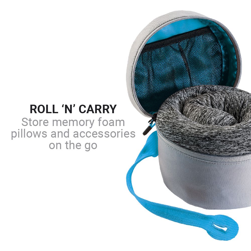 Go Travel Universal Pillow Packer - Compact & Comfortable Travel Pillow for Airplane, Car, and Office Use - Perfect for Neck Support on Long Flights and Road Trips