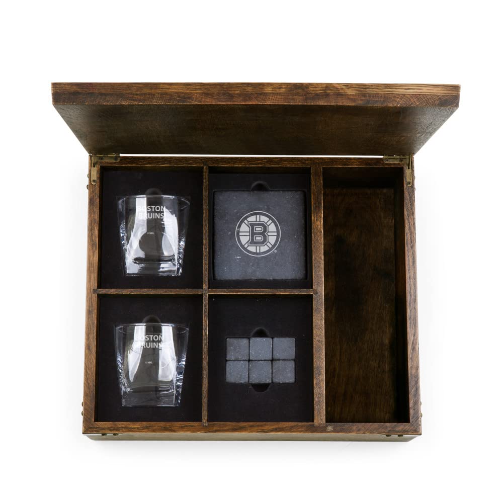 PICNIC TIME NHL Whiskey Box Gift Set for Men & Women - Perfect for Sports Fans, Game Day Parties & Unique Gifts for Hockey Lovers