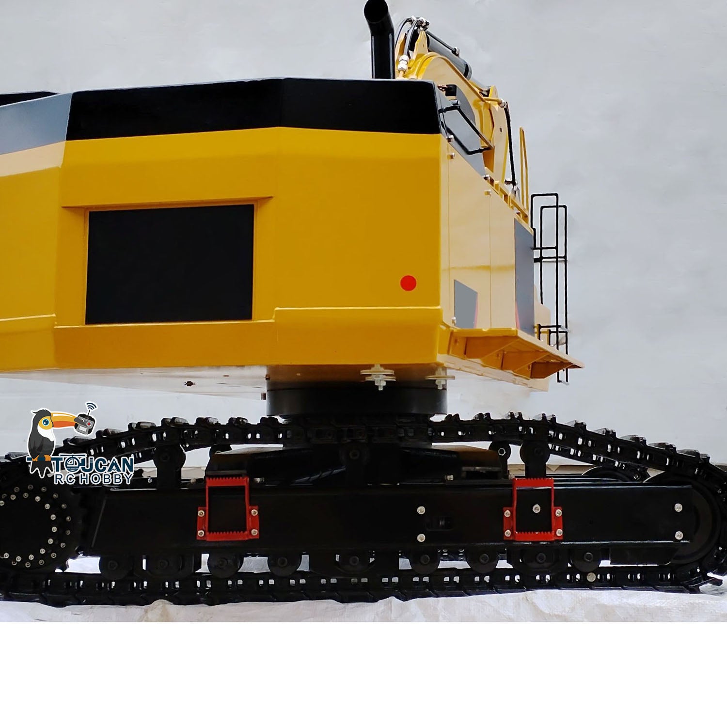 1/8 Scale RC Hydraulic Excavator 374 - Heavy Duty Metal Construction Vehicle with Flysky Radio Control (RTR) - Perfect for Construction Simulation, Outdoor Play and RC Hobby Enthusiasts