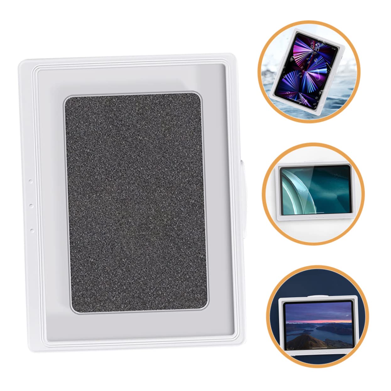 Hemobllo 5-Pack Wall Mounted Bathroom Tablet Holder - Waterproof Shower Phone Stand for Kitchen, Office & Bedroom - Perfect for Watching Videos While Showering or Cooking