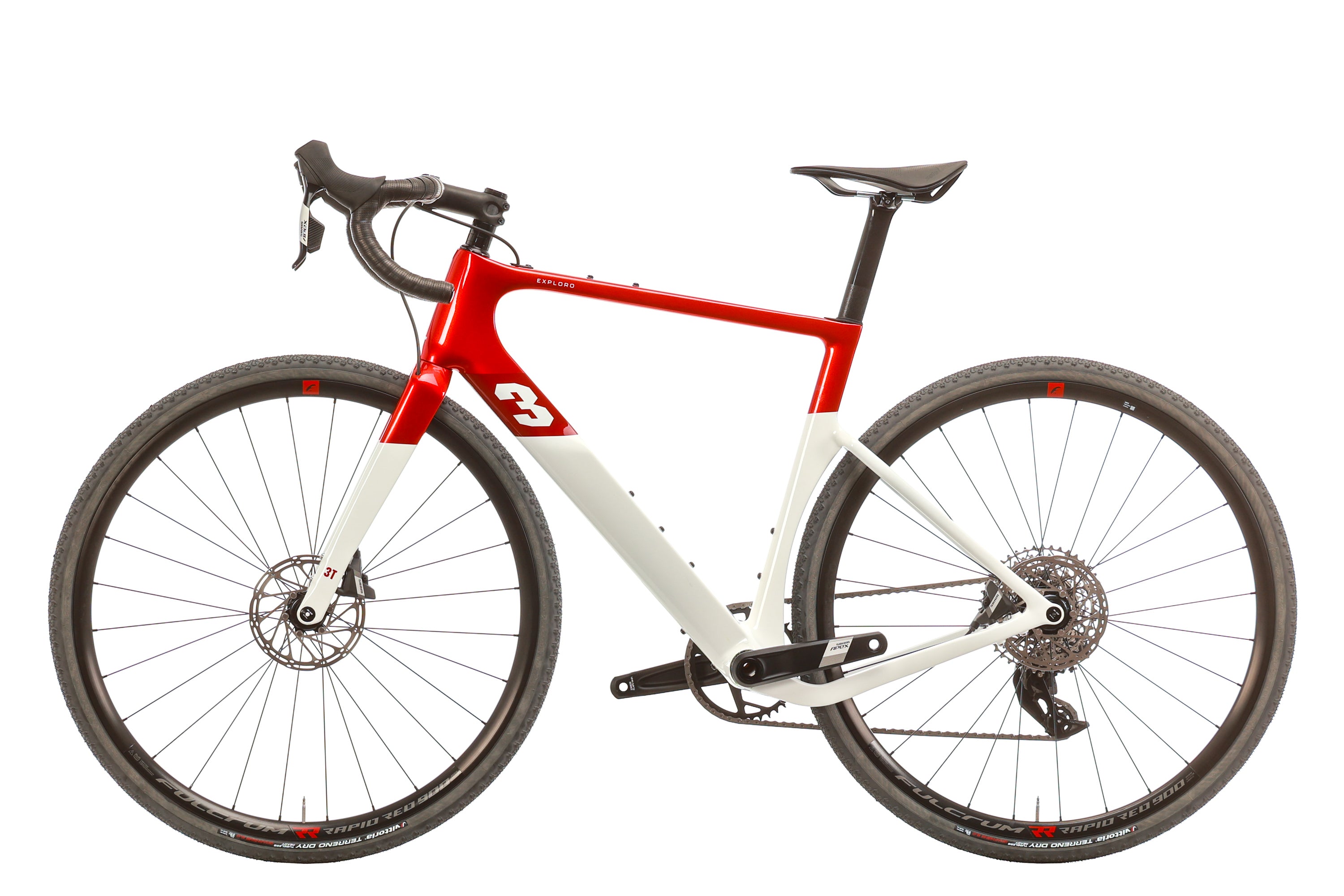 2023 3T Exploro Racemax Apex XPLR AXS Gravel Bike - 54cm Carbon Frame, 1x12 Drivetrain | Adventure Cycling, Bikepacking & Off-Road Trail Riding