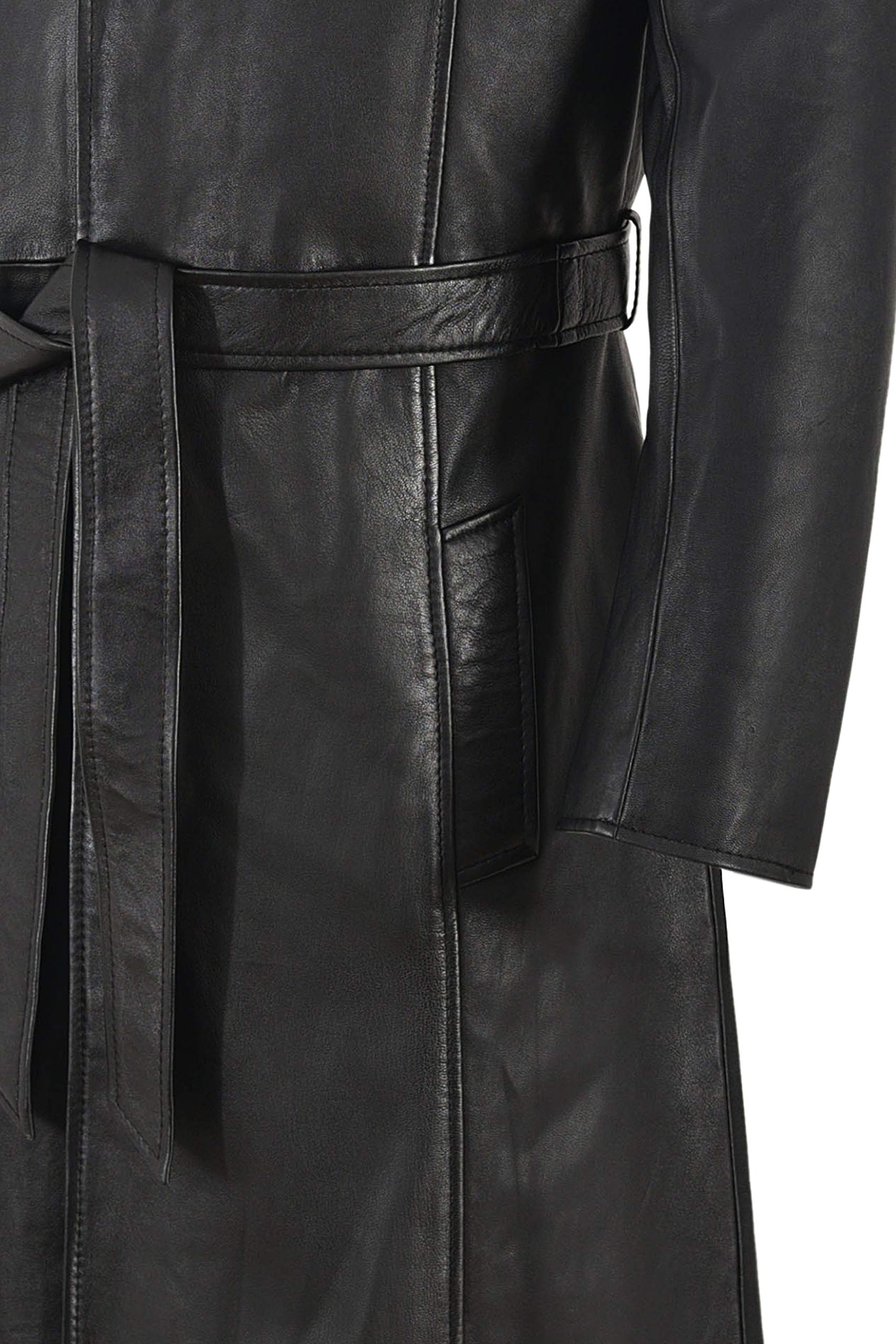 Premium Wesley Snipes Blade Movie Replica Men's Real Nappa Leather Jacket - Full Length Black Coat for Cosplay, Halloween & Fashion Outfits