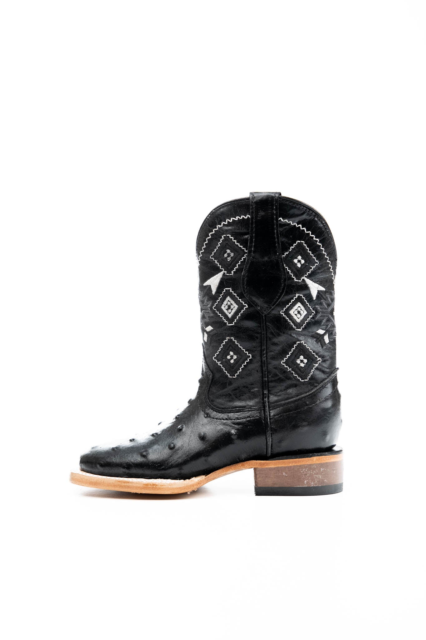 Little Ostrich Pro Rodeo Kids Boots - Western Style Cowboy Boots for Boys & Girls - Durable Leather Riding Boots for Rodeo, Horseback Riding & Country Fashion