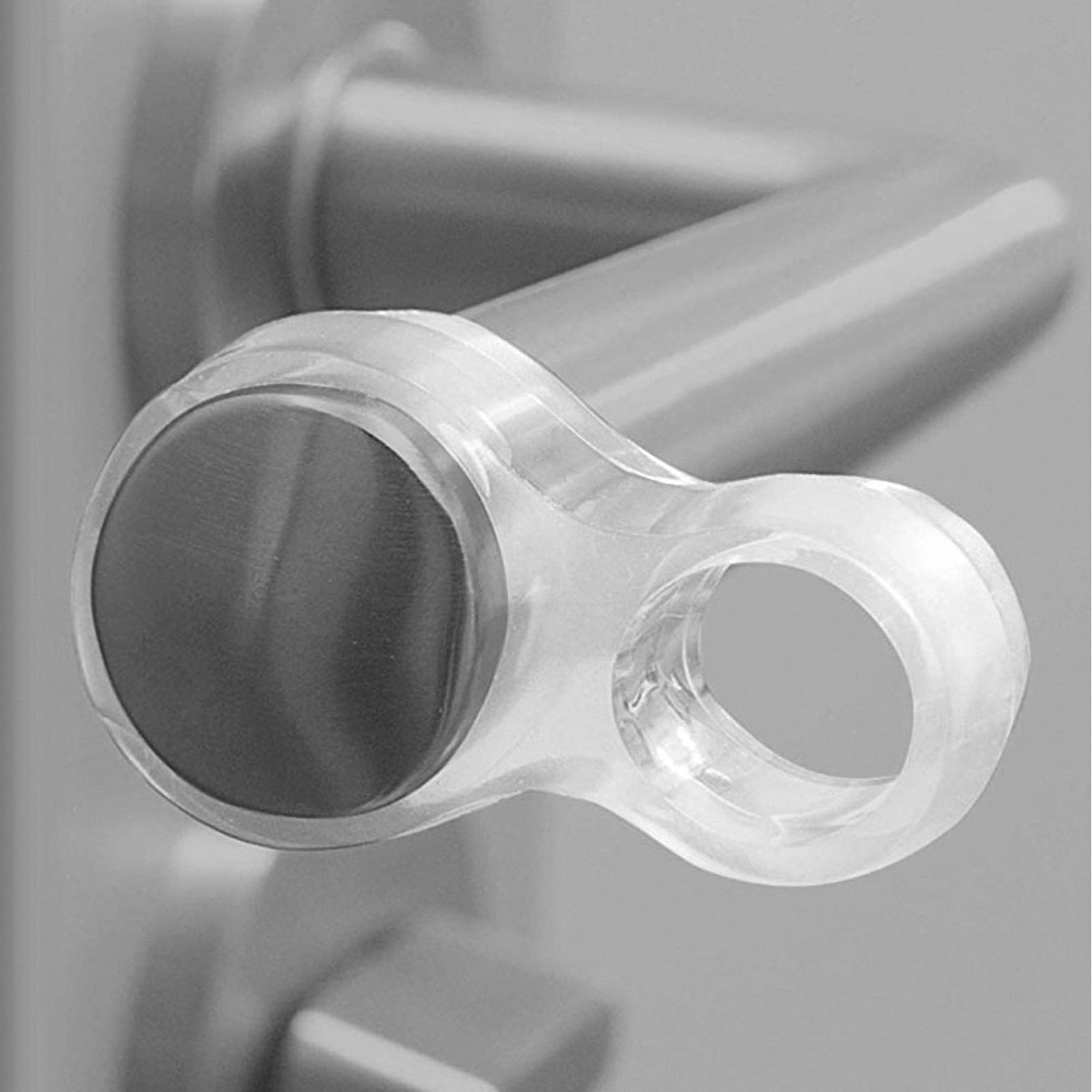 10 Pack Clear Door Handle Bumper Rings - Transparent Door Knob Protectors for Collision Prevention, Anti-Scratch Door Stopper for Home, Office & Hotel Use - Perfect for Protecting Walls and Furniture