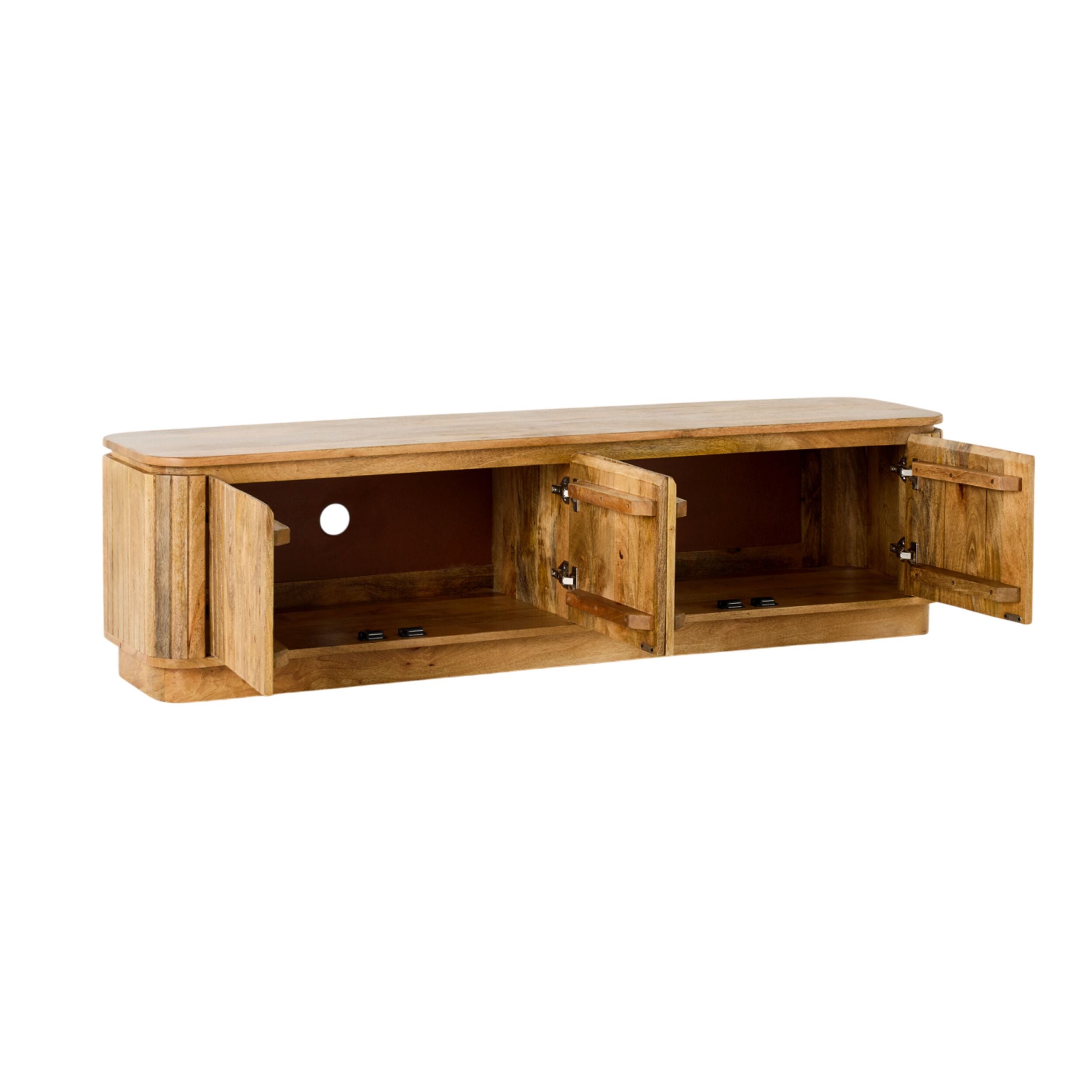 Brompton Entertainment Unit - Modern TV Stand with Storage for Living Room, Bedroom & Home Theater | Perfect for Organizing Media Devices & Decor