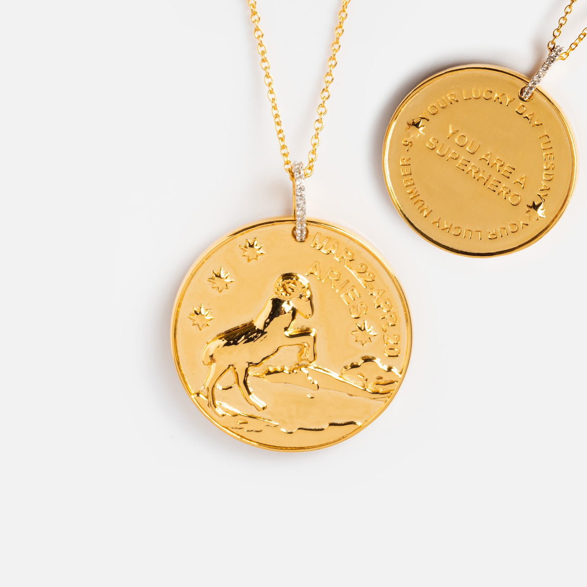 Vintage Inspired Zodiac Coin Necklace - 12 Astrology Sign Pendant Jewelry for Women - Perfect Gift for Birthday, Anniversary & Spiritual Occasions