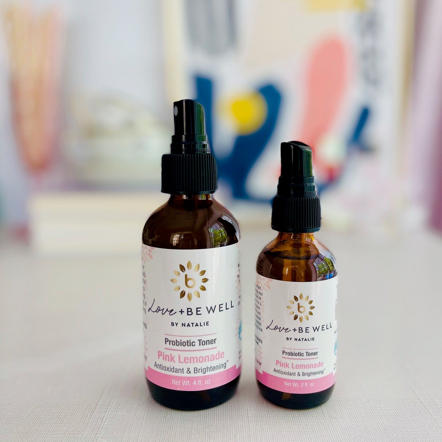 Probiotic Toner with Pink Lemonade Extract - Hydrating & Balancing Facial Toner for Glowing Skin | Perfect for Daily Skincare Routine & Post-Workout Refreshment
