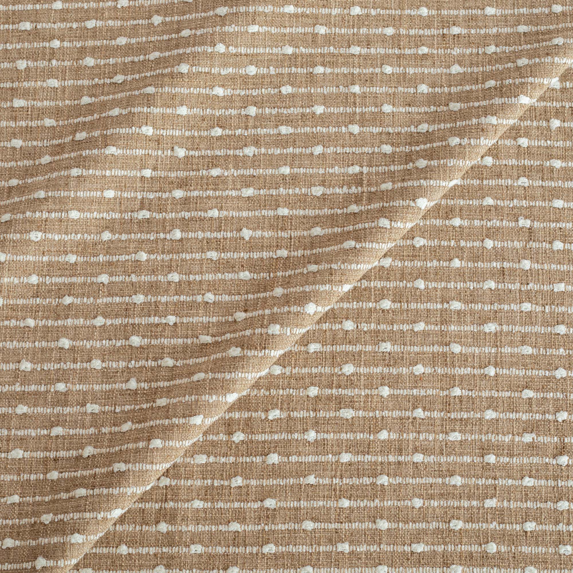 Arren Stripe Fabric - Natural Burlap Material for DIY Crafts, Home Decor & Gift Wrapping | Eco-Friendly & Durable Textile for Upholstery, Table Runners & Wedding Decorations