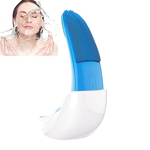 Rechargeable Electric Silicone Facial Cleansing Brush for Deep Pore Cleansing - Perfect for Daily Skincare Routine & Travel