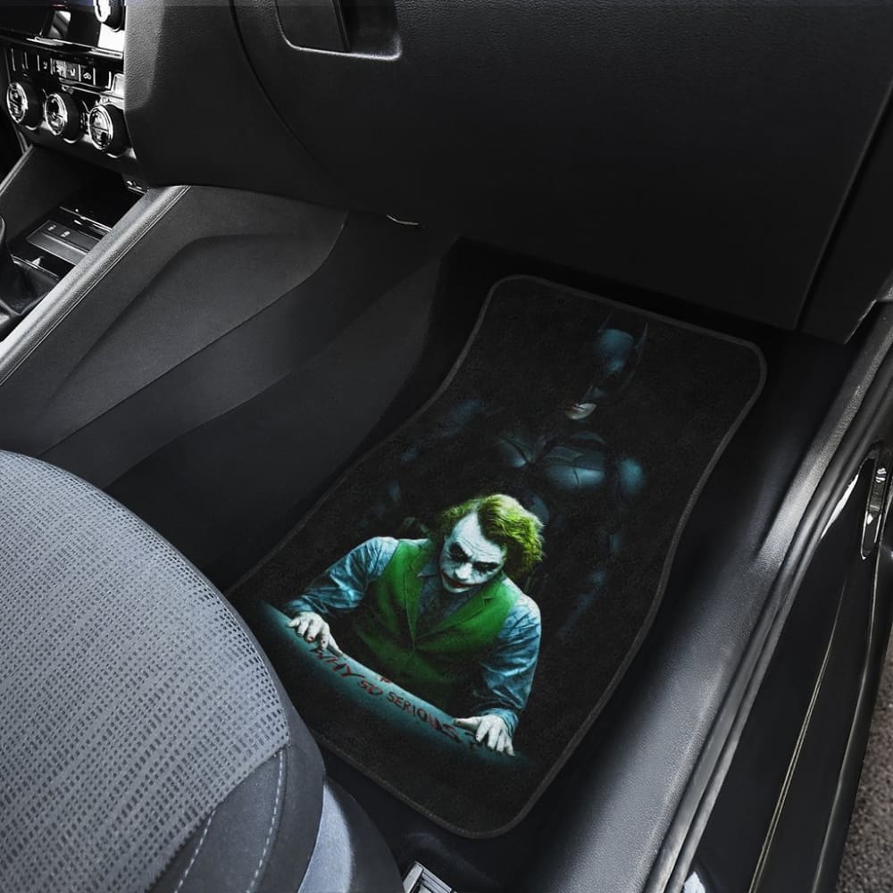 Batman vs Joker The Dark Knight Car Floor Mats - Premium Custom Fit for Vehicles - Perfect for DC Comics Fans & Superhero Themed Car Accessories - Great for Daily Commute, Road Trips & Car Shows