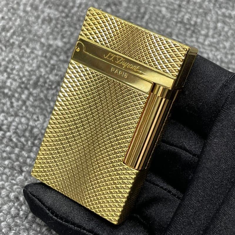 Premium Refillable Butane Cigar Lighter - Windproof Soft Flame, Flip Top Design with Side Slip Grinding Wheel Ignition - Pure Copper Smoking Accessory with Gift Box - Perfect for Cigar Enthusiasts, Outdoor Use & Men's Gifts (Color: E)