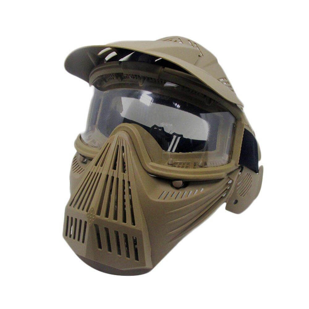 K2 Tactical Full Face Mask - Military Grade Protection for Airsoft, Paintball & Outdoor Sports - Lightweight & Durable Safety Gear for Extreme Activities