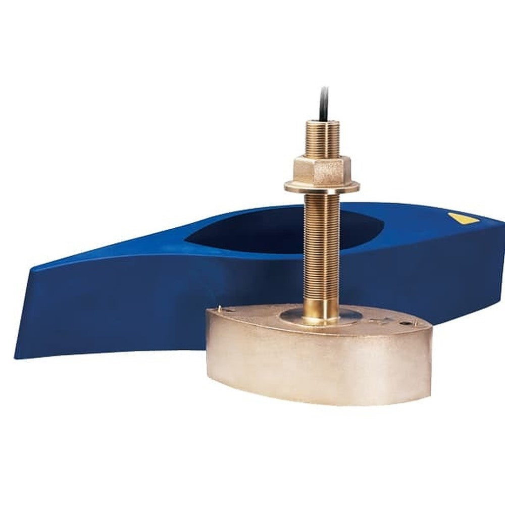 Airmar B265LH Bronze Thru-Hull 1KW CHIRP Transducer with Fairing Block - High-Performance Marine Fishfinder Transducer for Saltwater & Freshwater Fishing Boats