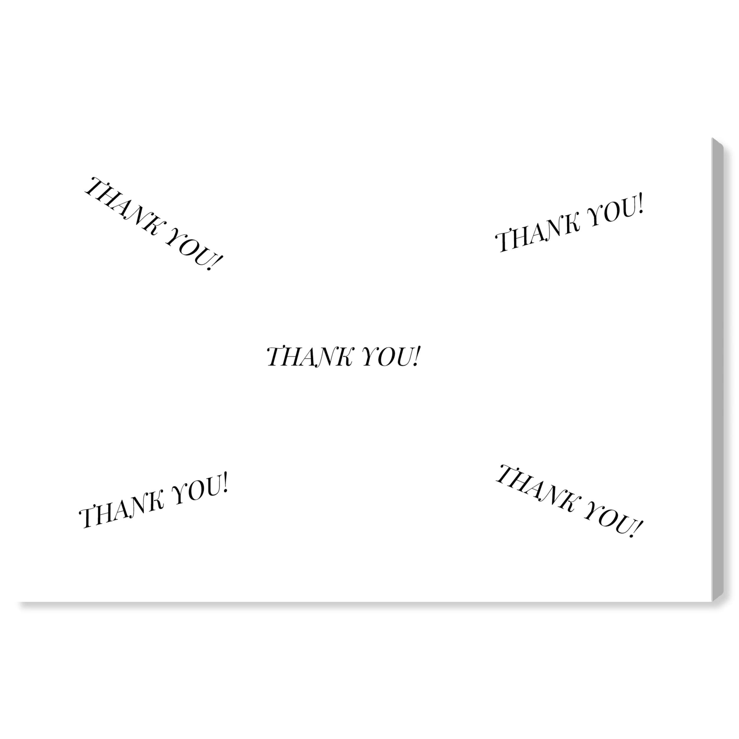 Oliver Gal Artist Co. 'Thank You Board' Wall Art Canvas Print - 45