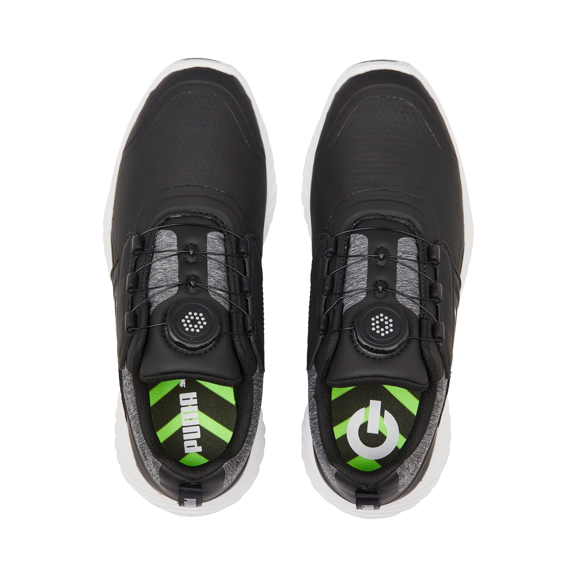 Youth IGNITE PWRCAGE Golf Shoes for Men - Lightweight & Comfortable Spiked Golf Shoes for Enhanced Traction - Perfect for Golf Tournaments & Casual Play