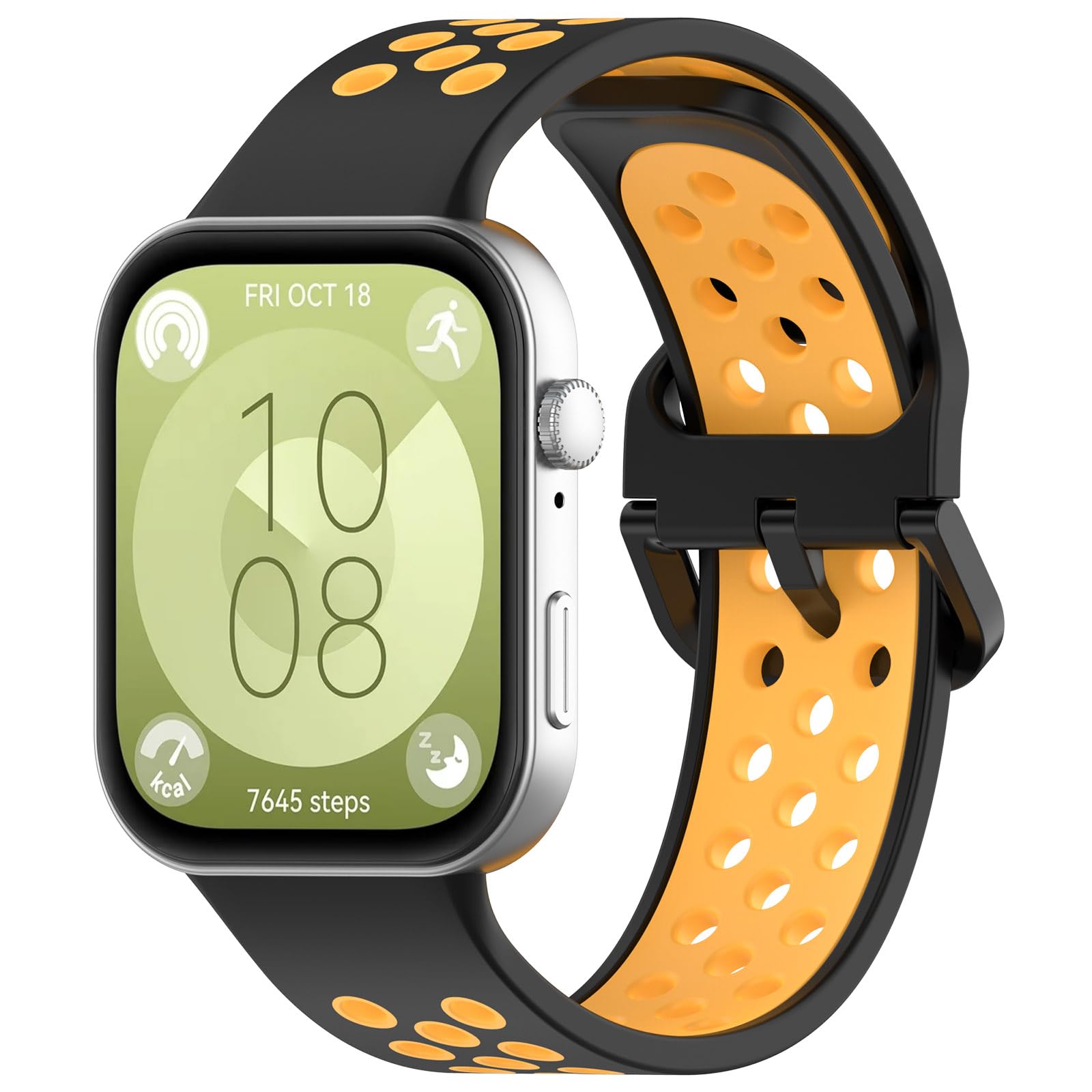 AISPORTS Silicone Replacement Band for Huawei Watch Fit 3 - Soft, Flexible & Breathable Watch Strap with Metal Buckle - Compatible with Huawei Watch Fit 3 for Men & Women - Perfect for Sports, Workouts & Everyday Wear