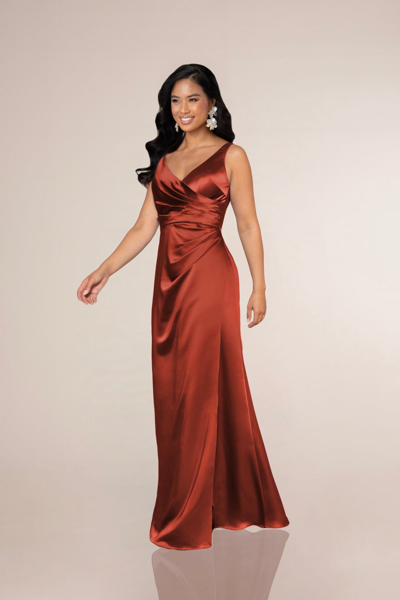 Nyra Charmeuse Silk Fabric - Premium Soft & Shiny Material for Elegant Dresses, Scarves & Home Decor
