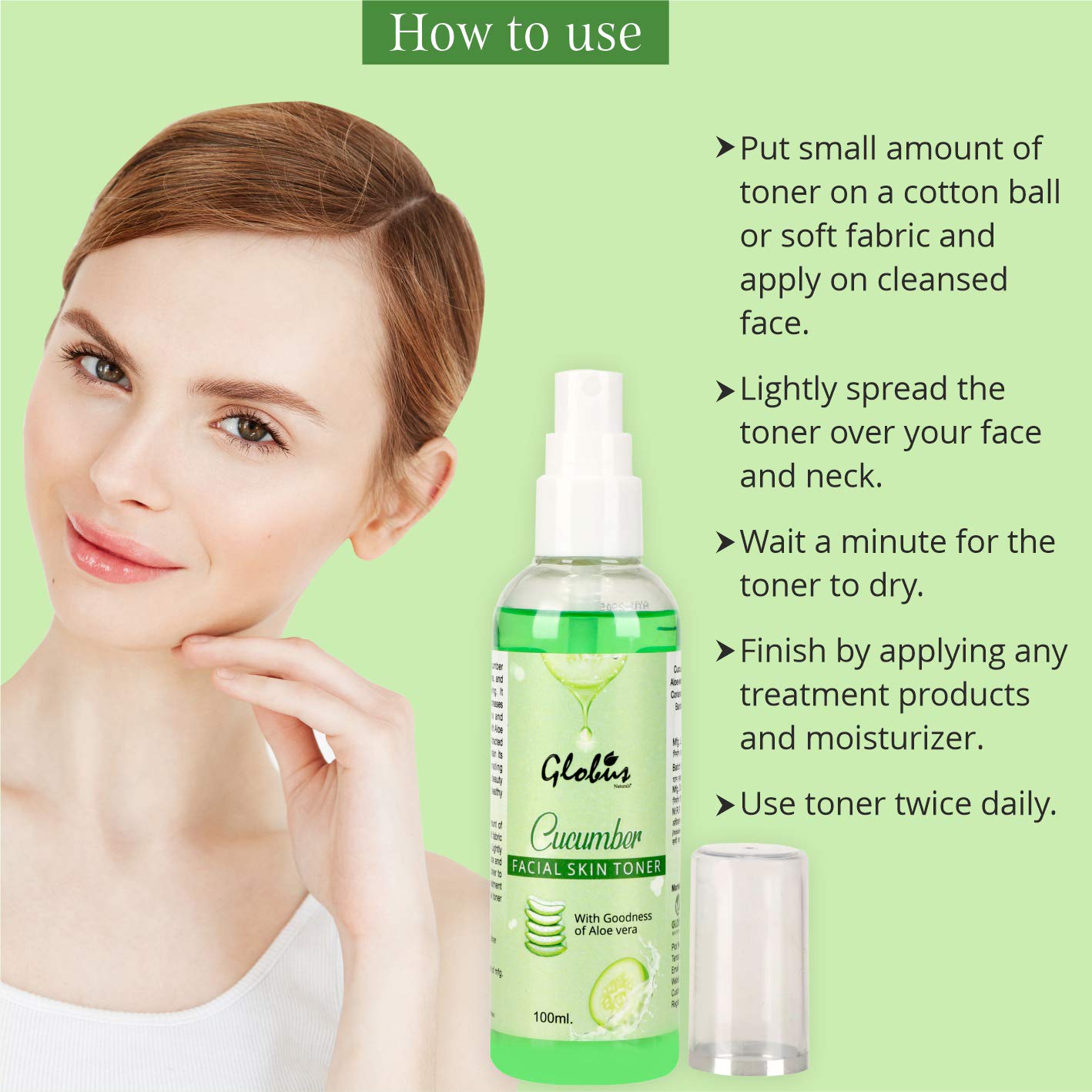 Globus Naturals Anti-Aging Combo Set - Lotus Kokum Butter Face Pack 100g & Cucumber Toner 100ml for Youthful Skin | Hydrating & Brightening Skincare Routine for Day & Night Use