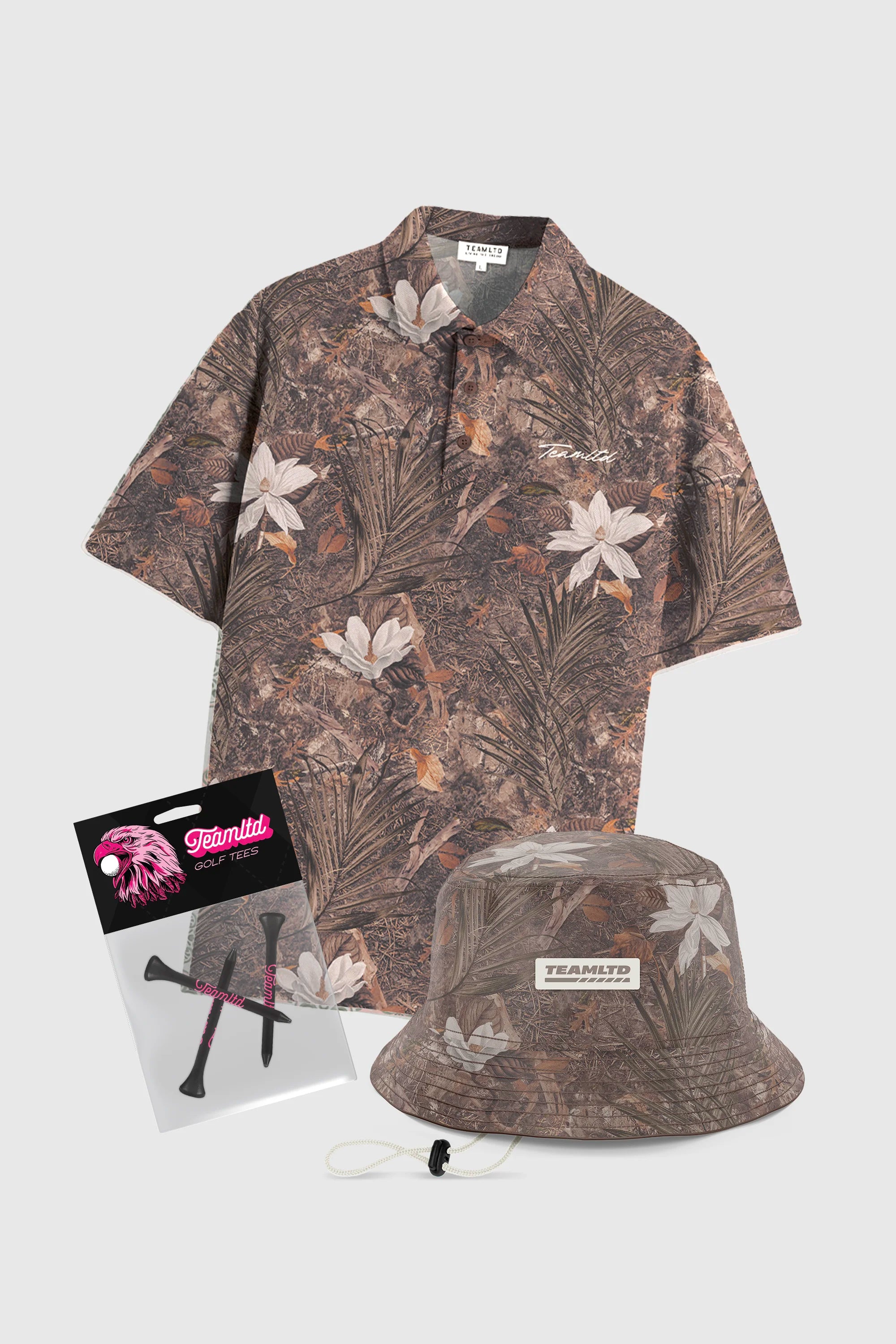 Premium Real Floral Golf Kit Set - Luxury Golf Gifts for Men & Women - Perfect for Tournaments, Birthday Presents & Corporate Events
