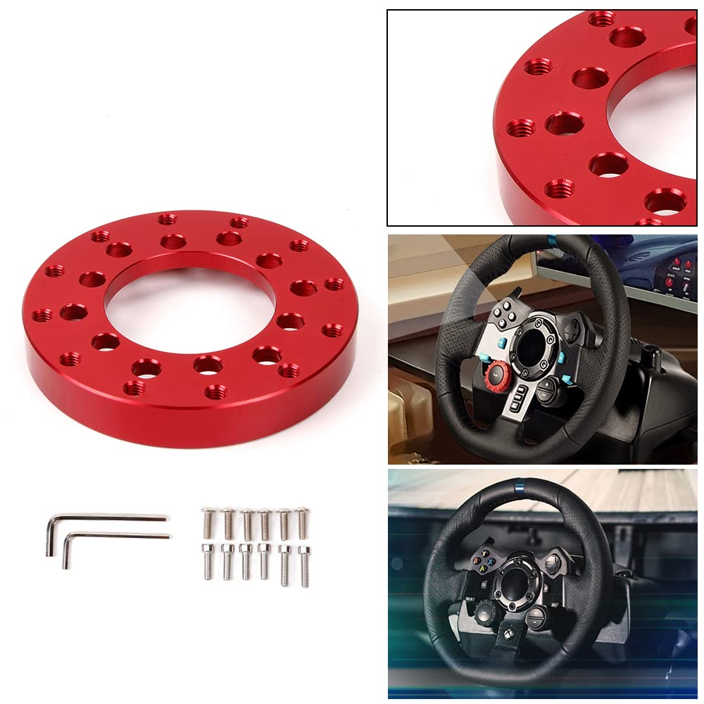 70MM Aluminum Steering Wheel Adapter Plate for Logitech G25 G27 - High Performance Racing Wheel Adapter for Sim Racing & Gaming - Perfect for PC, PS4, PS5 Gaming Setups