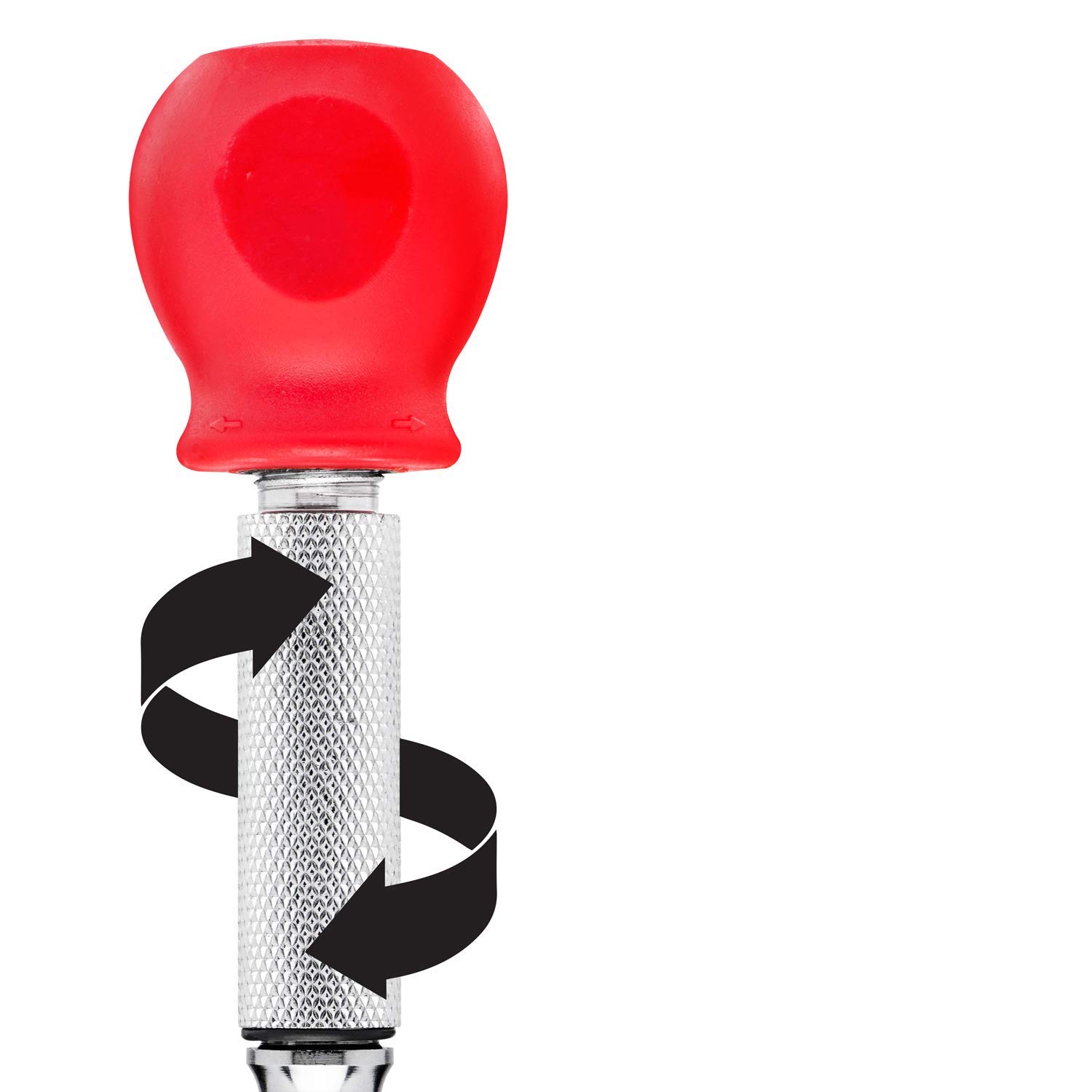 5 Inch Automatic Spring-Loaded Center Punch Tool - Adjustable Tension Metal Punch for Wood, Plastic, Glass & Marble | DIY, Metalworking & Craft Projects (Red)