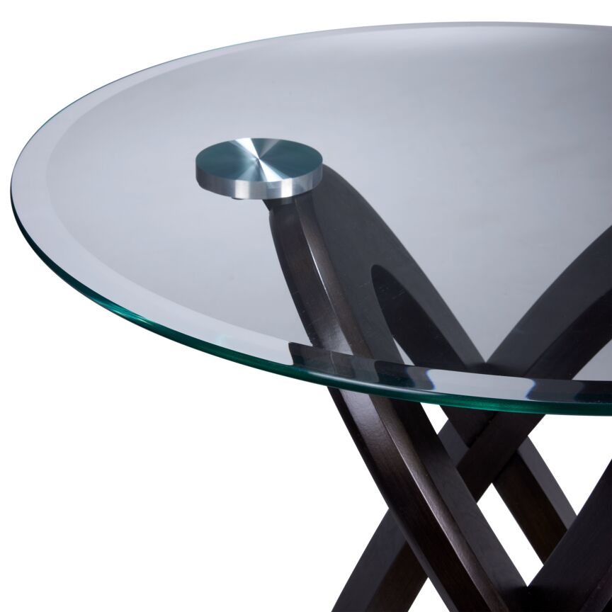 Modern Grey Atomic End Table - Stylish Nightstand for Living Room, Bedroom & Office - Compact Side Table with Sleek Design