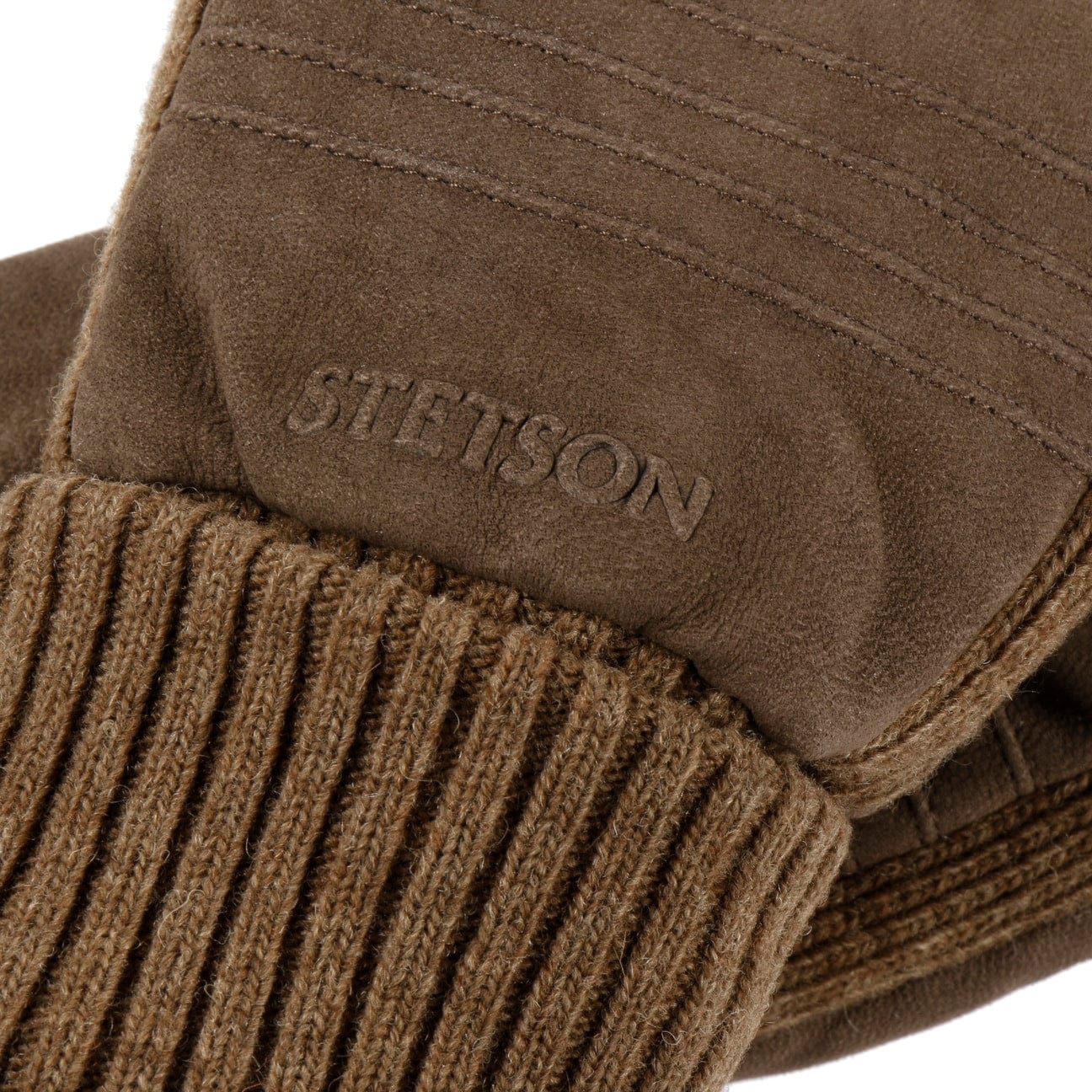 Stetson Bodalen Nubuck Leather Gloves for Men - Premium Winter Driving & Outdoor Gloves - Warm, Durable & Stylish for Cold Weather, Motorcycle Riding & Snow Activities