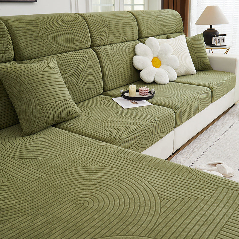 FlowLine Harmony Stretch Sofa Cover - Anti-Scratch Pet Proof Furniture Protector, Full Couch Cover for Dogs & Cats | Perfect for Living Room, Bedroom & Pet-Friendly Homes