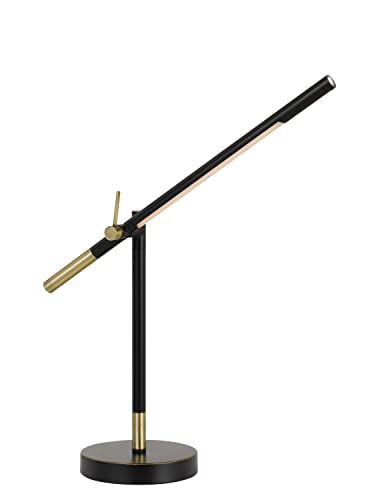 Virton 10W LED Desk Lamp - 780 Lumen, 3000K Adjustable Brightness, Modern Metal Office Lighting for Study, Reading & Work